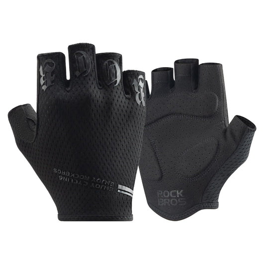 ROCKBROS Cycling Gloves for Men Women - Half Finger Breathable Bike Gloves - Shock-Absorbing Padded Gloves for Cycling Workout Outdoor Sports