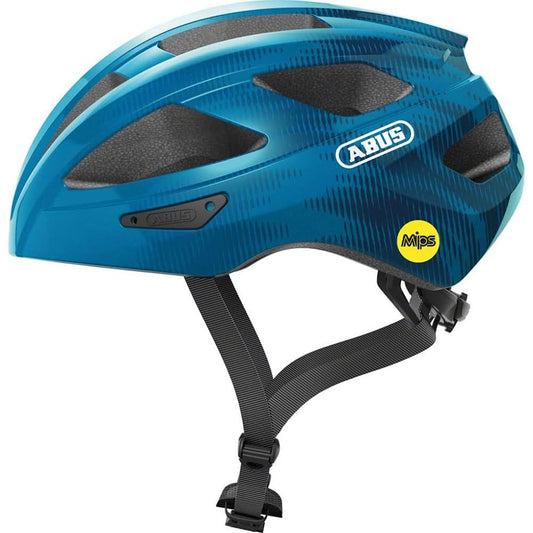 ABUS - Macator MIPS - Cycling Urban Road Bike Helmet with EPS core and Polycarbonate Shell MIPS Impact Protection - Steel Blue - L