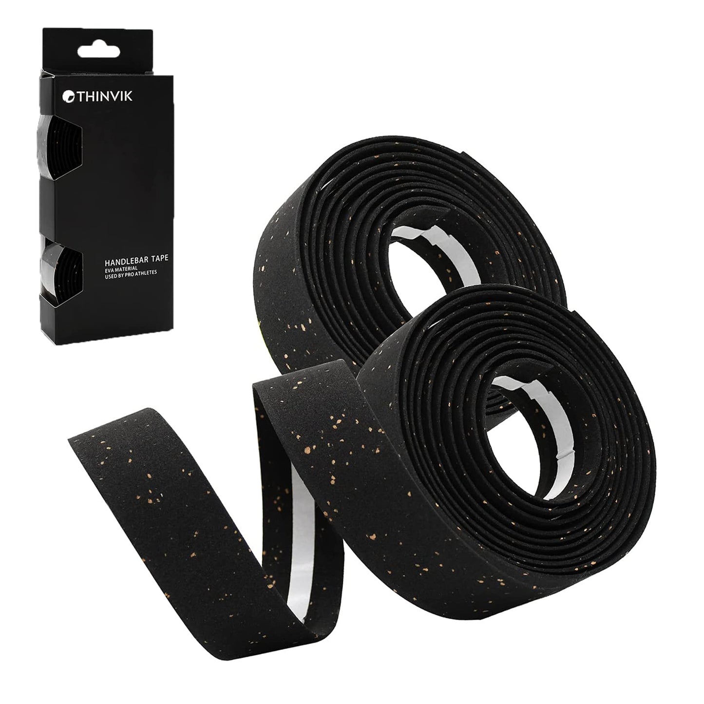 Thinvik EVA Cork Road Bike Bar Tape - Anti-Slip & Sweat-Absorbent