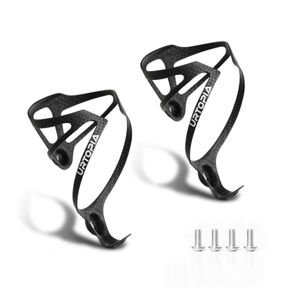 Full Carbon Fiber Bike Water Bottle Holder Ultra-Light Water Bottle Cage for Bike High Strength Durable Carbon Cup Holder for Bike Road Bike Mountain Bike Electric Bike (2pack)