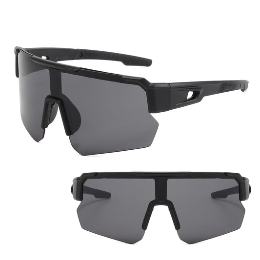 ZJMZZM Cycling Sunglasses Polarized Men Women Sport Sunglasses UV400 Kids Baseball Glasses Running Cycling Fishing Golf Sun Glasses (BGR)