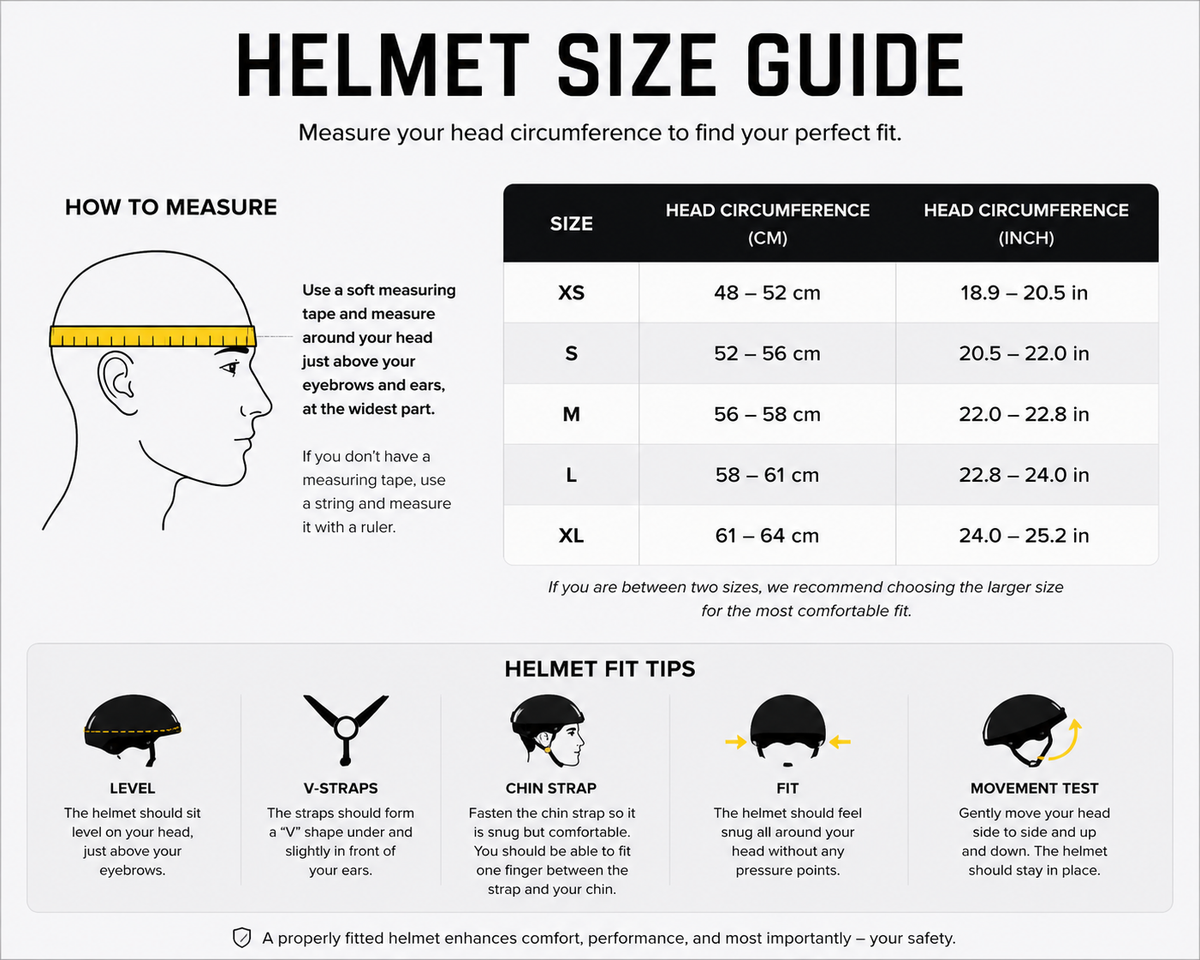 Helmet Size Guide