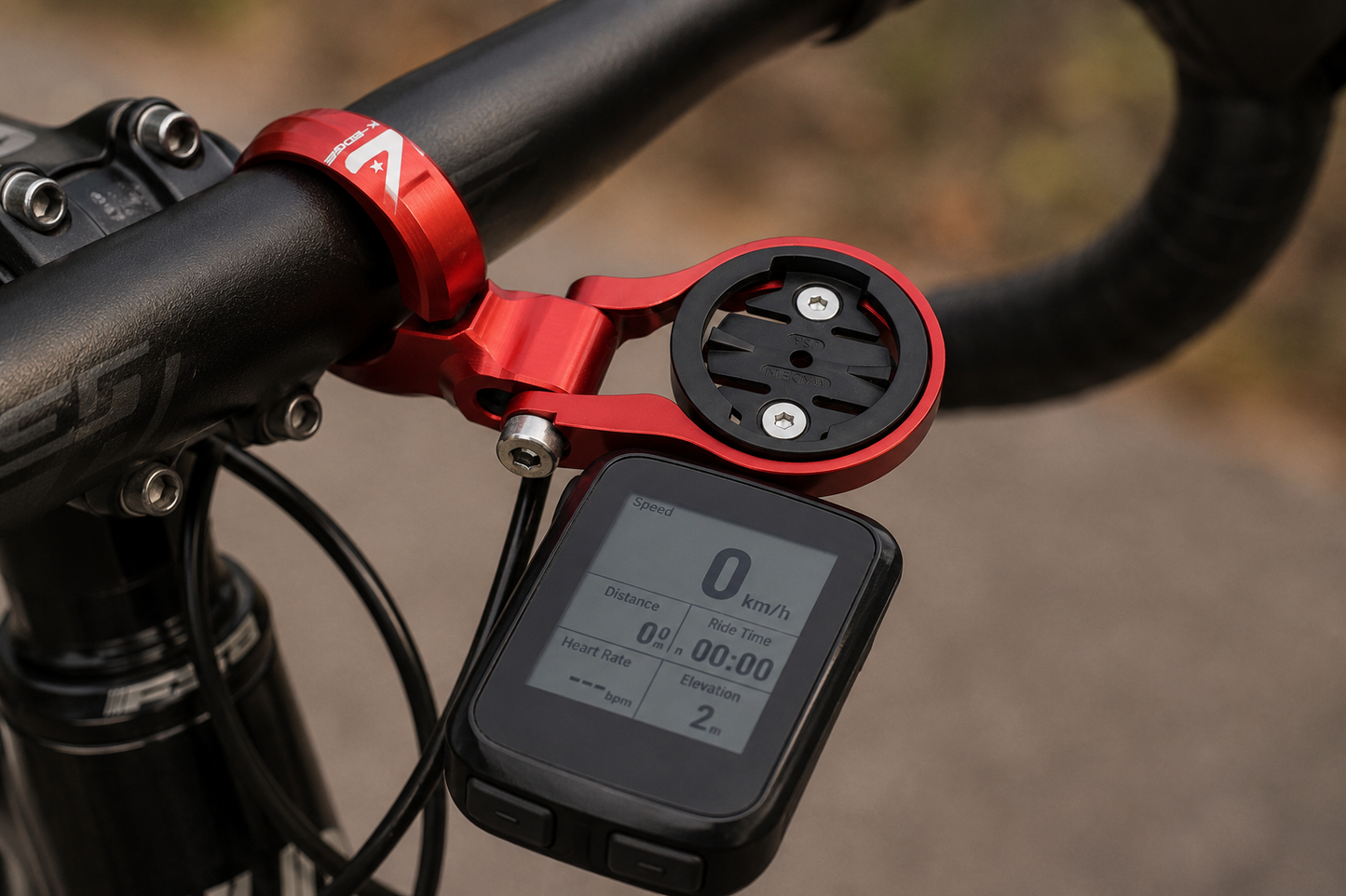K-Edge | Sport TT Bicycle Computer Handlebar Mount | Garmin | Red