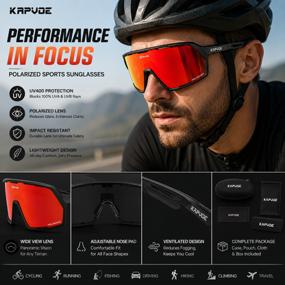 KAPVOE HD Polarized Sport Sunglasses UV400