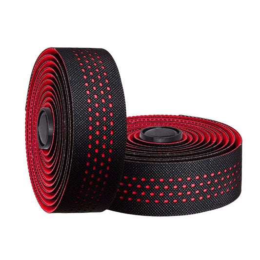 Tvoip 2 Rolls Soft Road Bike Bicycle Handlebar Tape EVA PU Bar Tape Professional Cycling Damping Anti-Vibration Wrap (Red)