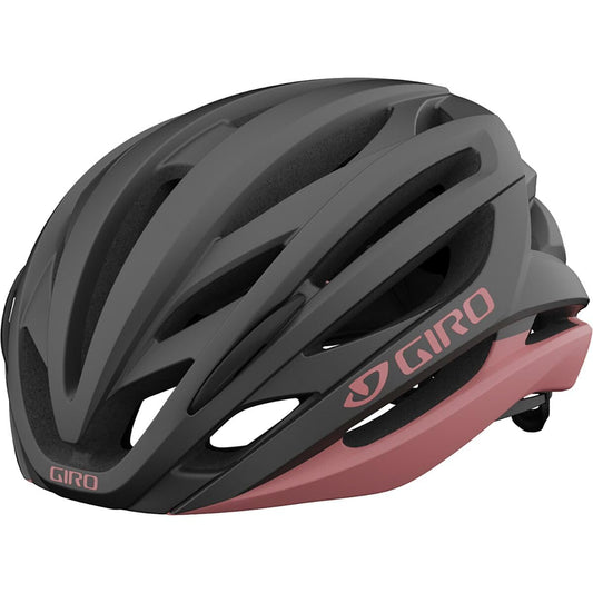 Giro Syntax MIPS Adult Road Cycling Helmet - Matte Metallic Coal/Dusty Rose Small (51-55 cm)